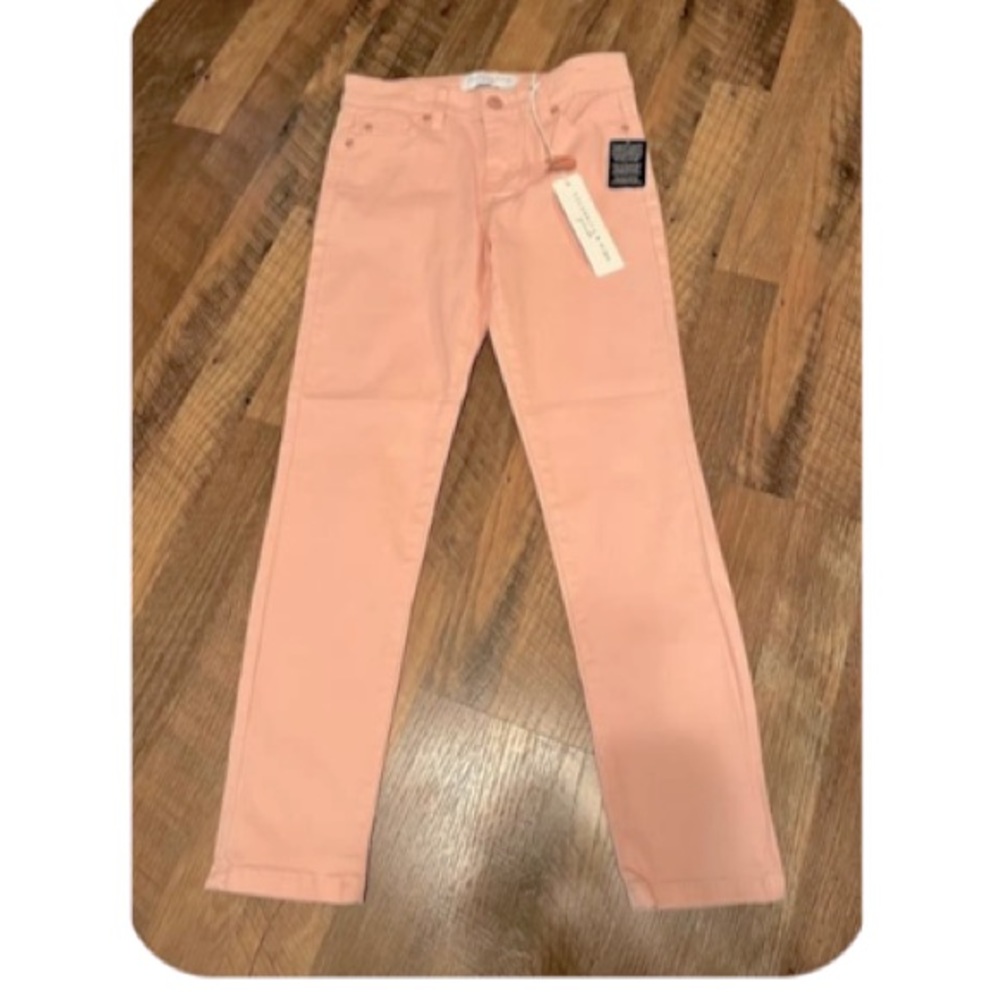 NWT Girls Celebrity Pink Skinny Pants Size 12-Light Pink Color
